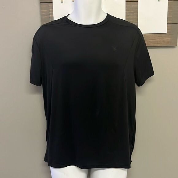 Spyder Active Men’s ProW=B Black Short Sleeve Shirt with Mesh- Medium - Picture 1 of 11